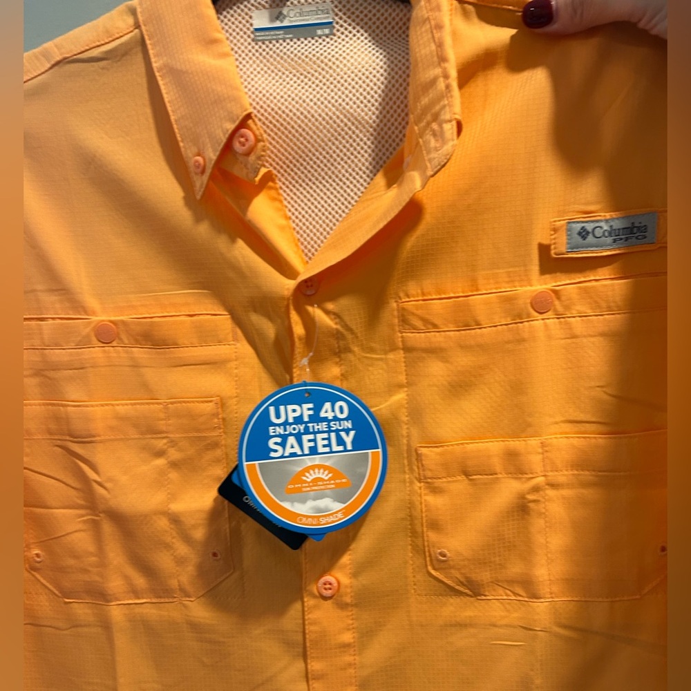 Columbia Men's PFG Short Sleeve Shirt SPF 40 Size M NWT Fishing - Picture 12 of 12
